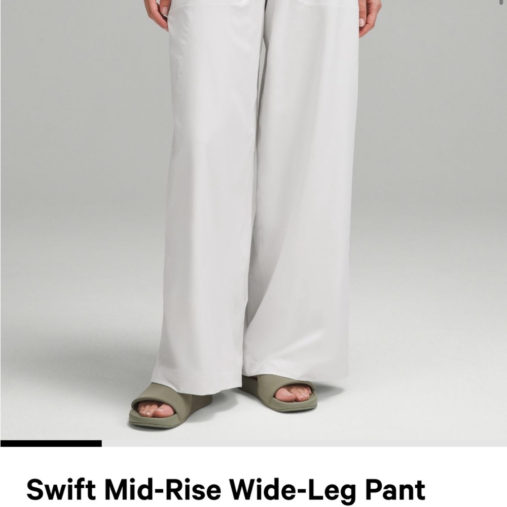 Swift mid rise wide leg pants size 6. Never worn